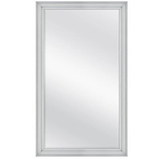 28.66"x49.66" EZRA GREY WOODGRAIN OVERSIZED MIRROR C/P 1