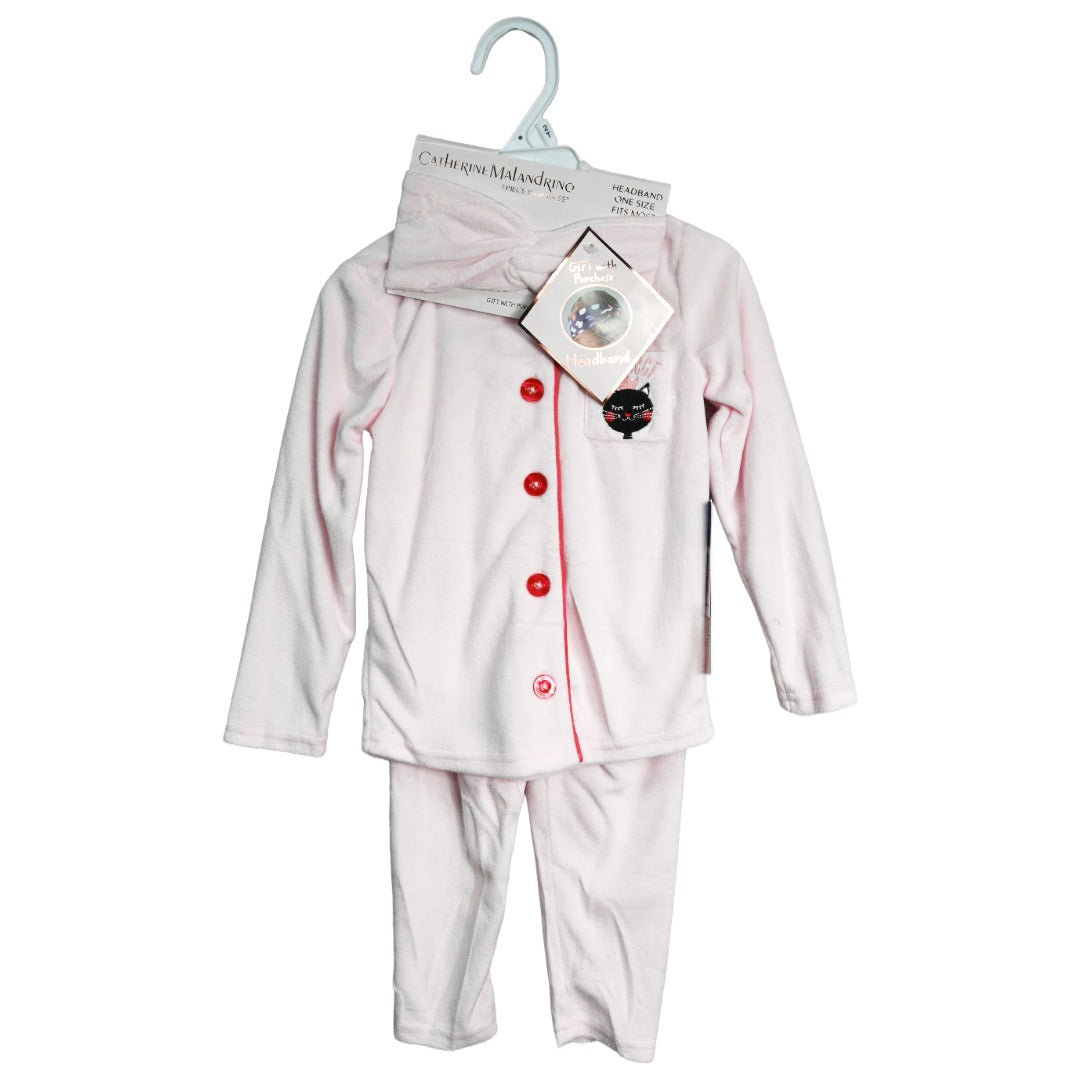 Pnk Toddler 3pc Pajama Set C/P 48 Catherine Malandrino