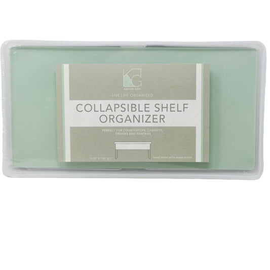Green Collaspible Shelf Doubler with Grey TPR 14.25x7.48x7.01" C/P 12