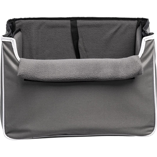 16"x12.5"x11" Gray Oxford pet collapsible car booster seat C/P 4