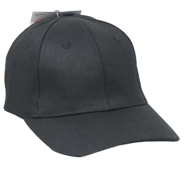 UNISEX BLACK BASEBALL HAT C/P 80