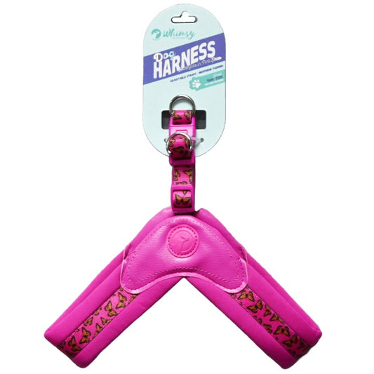 DOG HARNESS EASY FIT NEOPRENE PRINT PINK C/P 48 DOGHAUS