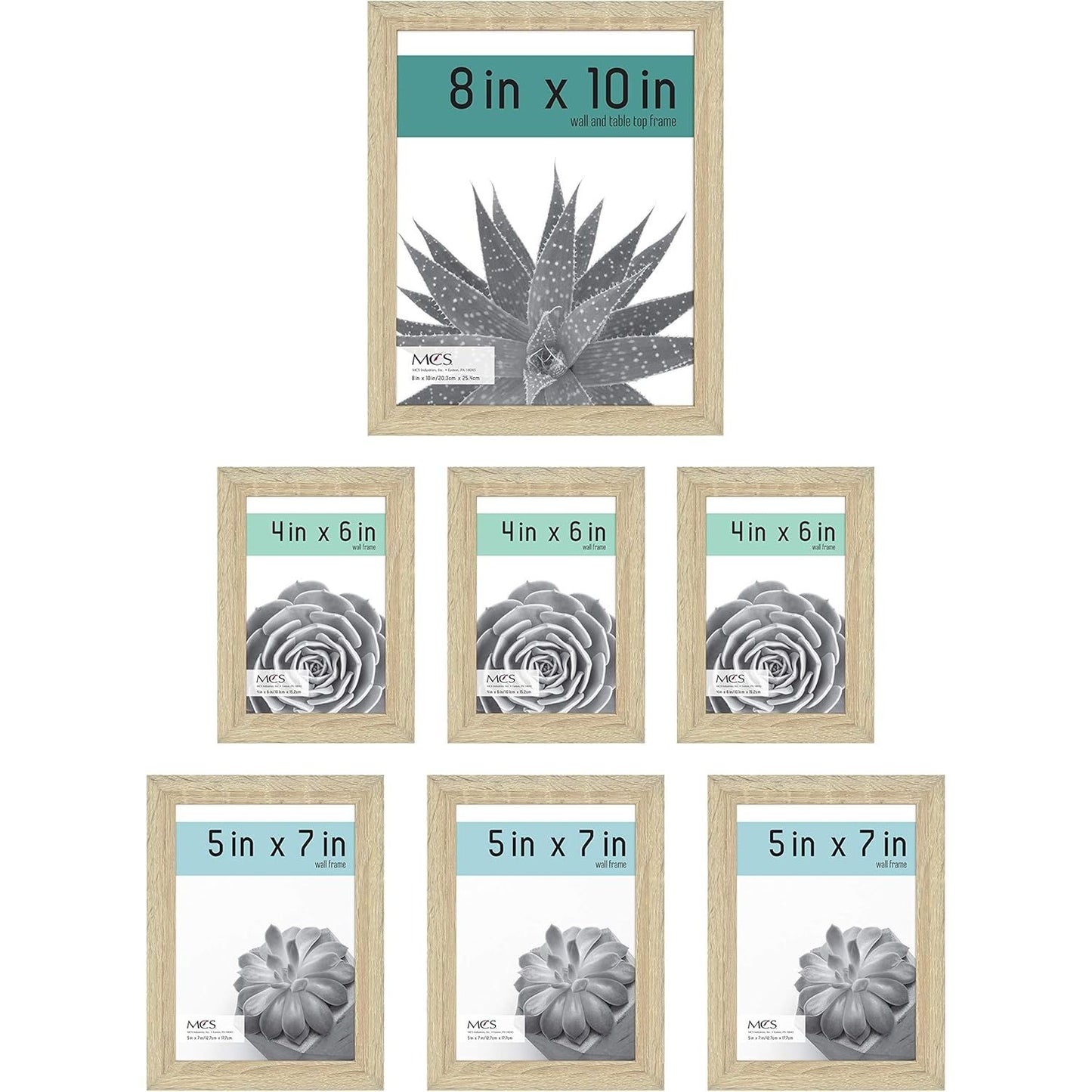 7pc FRAME NAT Set GALLERY ESSENT WOODGRAIN C/P 1