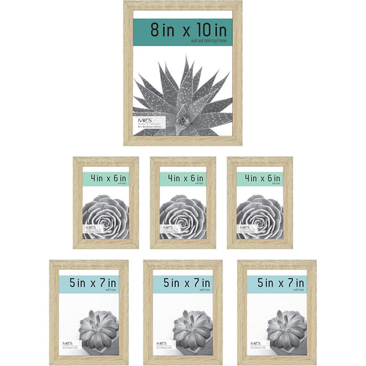 7pc FRAME NAT Set GALLERY ESSENT WOODGRAIN C/P 1