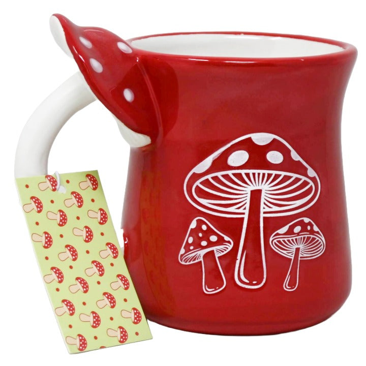 Mushroom Mug w/Mushroom Handle C/P 18