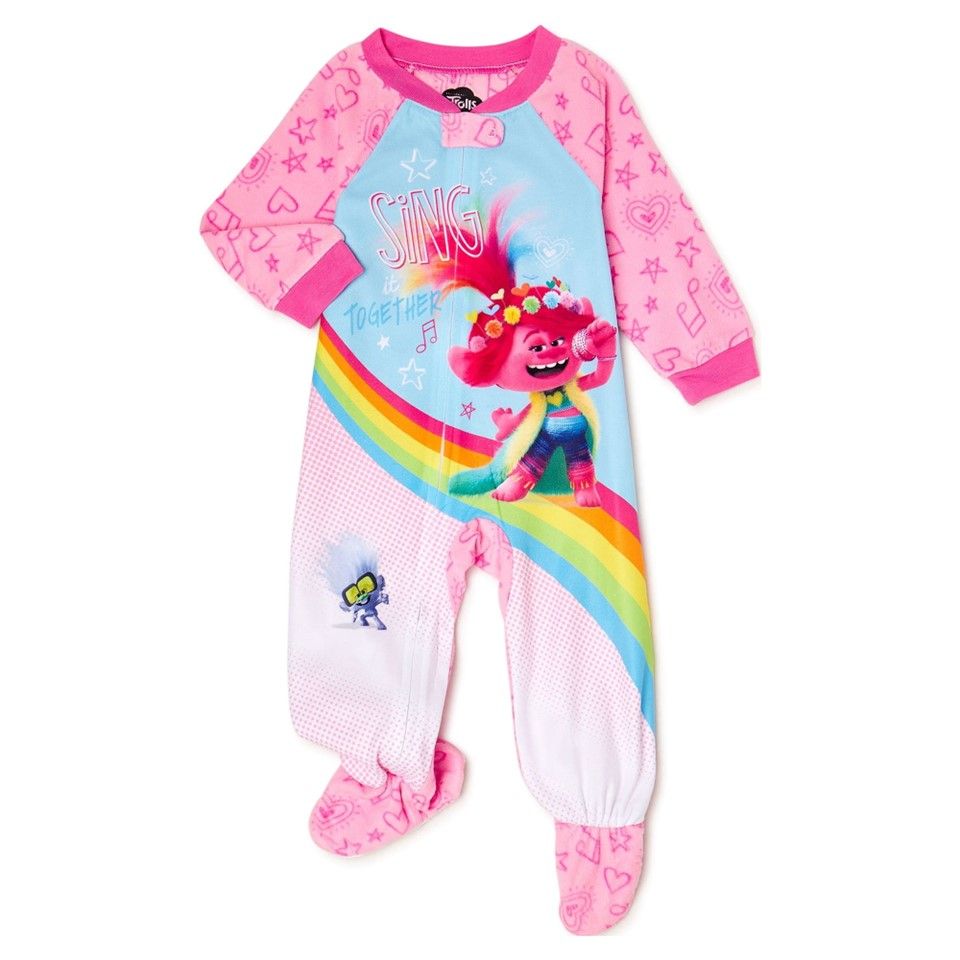 4T TROLLS 2 TODDLER BLANKET SLEEPER W/FOOTER C/P 24