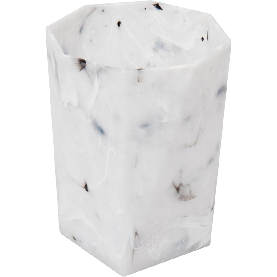 PLASTIC BATHROOM MARBLE TUMBLER C/P 24
