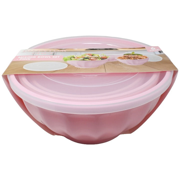 6pc Pnk Mixing Bowl Set C/P 6 Phantom Chef