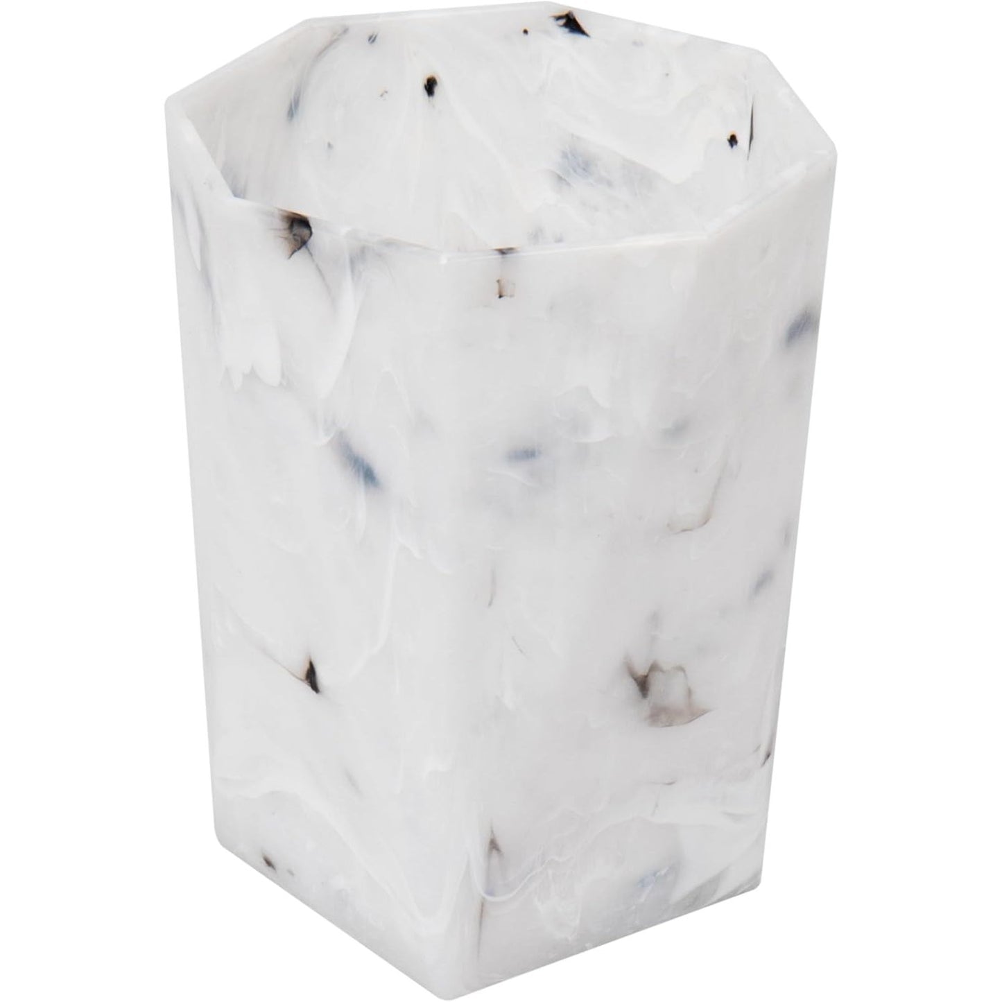 PLASTIC BATHROOM MARBLE TUMBLER C/P 24