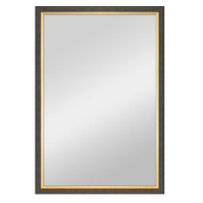 23x34.25" MERCER BLACK/GOLD FRAMED MIRROR C/P1