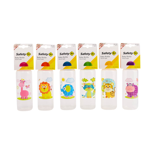 Safety 1st 9oz ROUND BABY BOTTLE W/ANIMAL PRINTS C/P 36