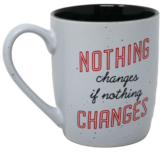 18oz SPECKLE GREY NOTHING CHANGES MUG C/P 24