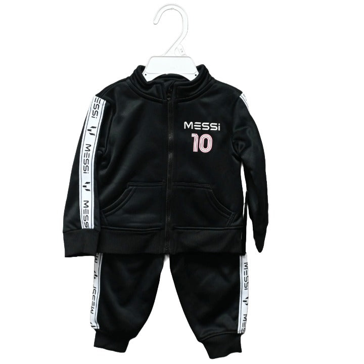 2pc BOYS MESSI LS TOP/PANT ZIP UP SET, 3-ASST SIZE (12m-18m-24m) C/P 24
