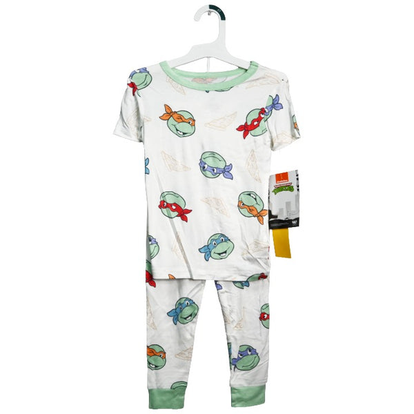 Elevated Turtles Sz 4T 2pc Pajama Set Sleepwear C/P 12 Ninja Turtles