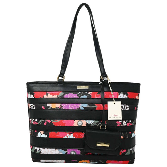 *OUTSIDE CA* Large Printed Handbag w/Dangle Coin Purse Trina Turk C/P 6