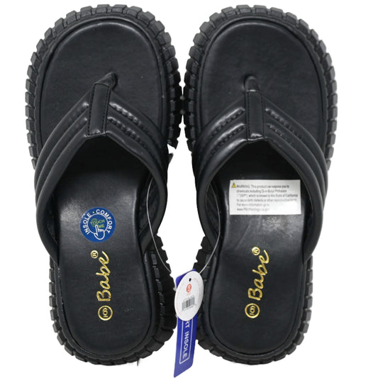 BLACK WOMEN SANDAL 5-ASST SIZE C/P 18