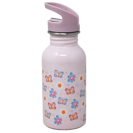 16oz Kids S.Steel Hydration Bottle - Butter ï¬‚ies C/P 24