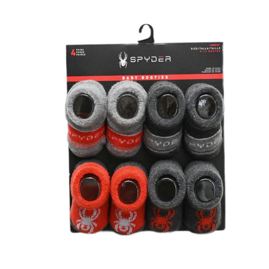 4pk SPYDER LOGO BLOCK BOOTIES C/P 36