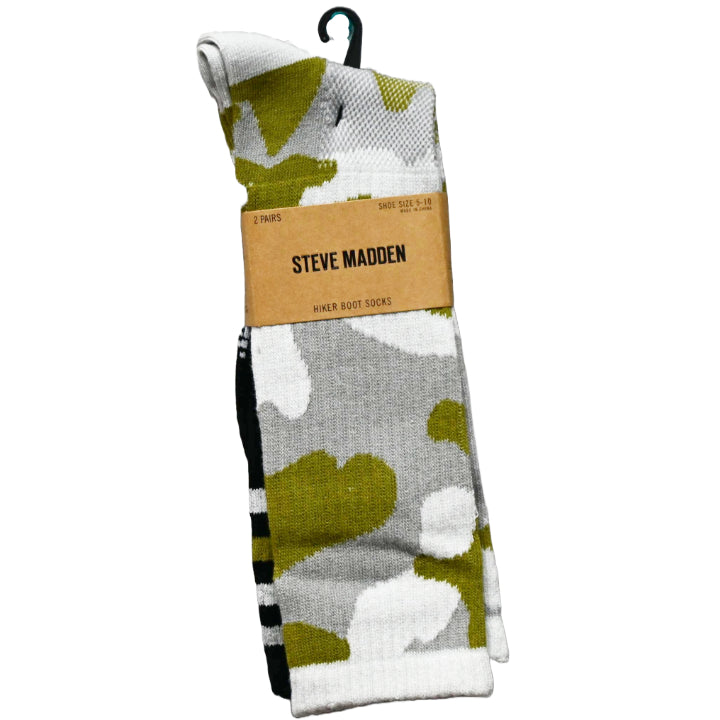 2pk WOMEN HIKER BOOT SOCKS STEVE MADDEN C/P 36