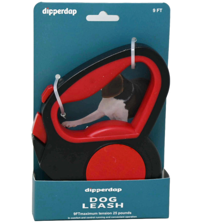 REFLECTIVE 9FT RETRACTABLE LEASH C/P 12