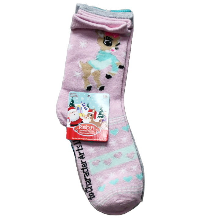 5pk RUDOLPH FAIR ISLE CREW SOCKS SIZE 6-8 C/P 60