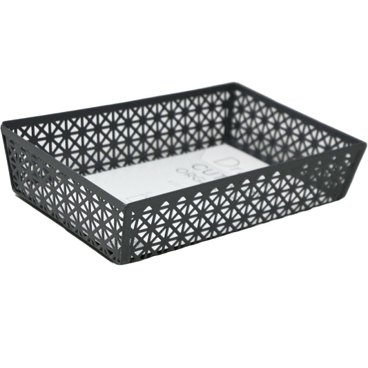 Small Cross Punched Metal Drawer Rect. Organizer C/P 48