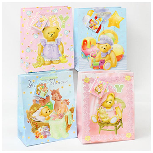 4 Asst Lg Baby Bear Bag   C/P 144
