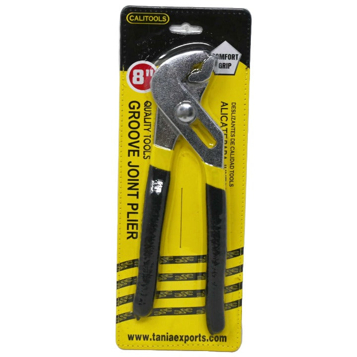 8" Water Pump Plier with Comfort Grip C/P 75 Inner 15 CALITOOLS
