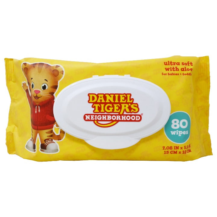 80ct Baby Wipes C/P 24 Daniel Tiger's Neighborhood