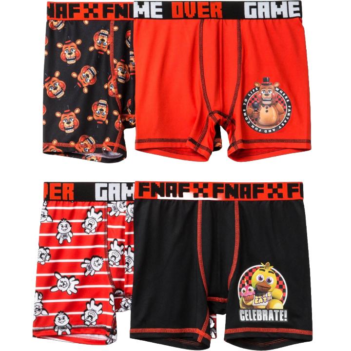 4pk FIVE NIGHTS AT FREDDYS BOYS BRIEFS SIZE 8 C/P 12