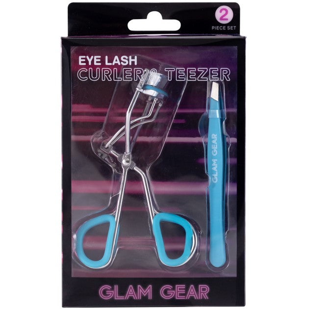 BLUE EYELASH CURLER AND TWEEZER SET C/P 144