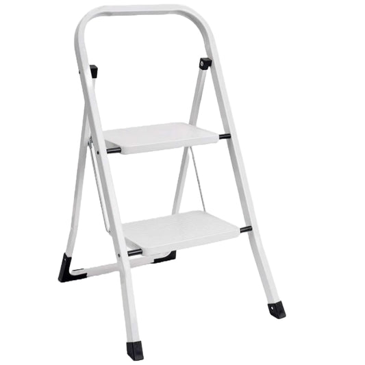 WHITE HEAVY DUTY 2-STEP LADDER C/P 4