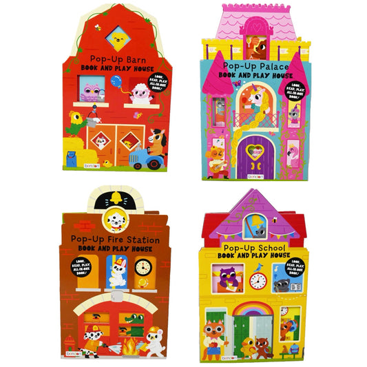 FOLD-OUT BOOK WITH POP-UPS 4-ASST C/P 12