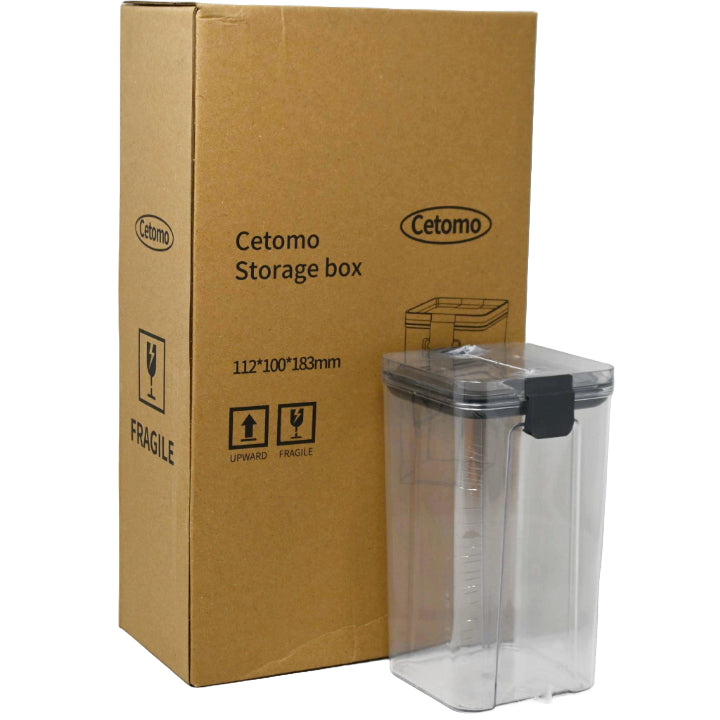 1200ml CLEAR AIRTIGHT FOOD CONTAINER W/LID C/P 32