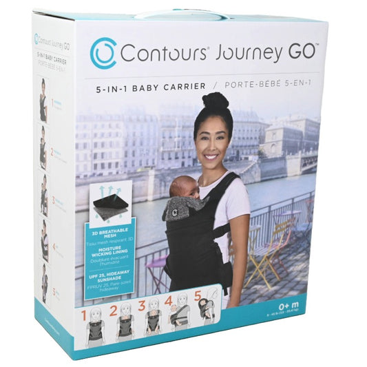 5-in-1 BLK CONTOURS JOURNEY GO BABY CARRIER C/P 2