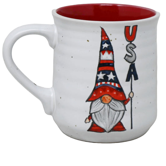 18oz RED AMERICAN GNOME POTTER MUG C/P 24