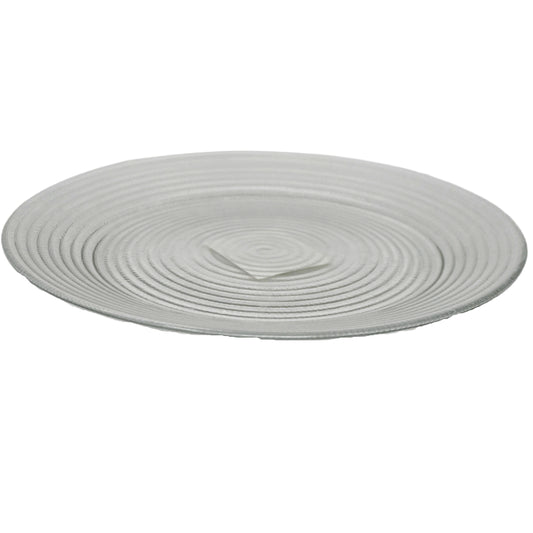 10.5" ROUND GLASS PLATE C/P 12