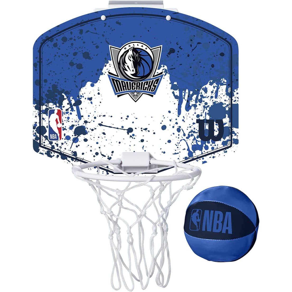 NBA TEAM MINI HOOP W/BALL DALLAS MAVERICKS C/P 6