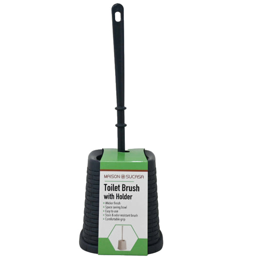 GREY PREMIUM WICKER TOILET BRUSH SET C/P 6