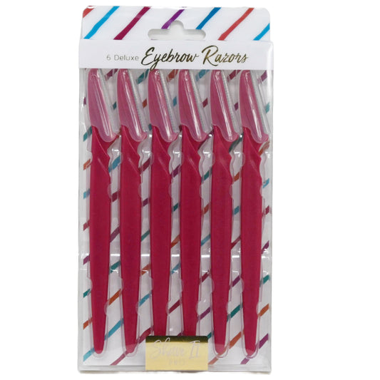 6pc EYEBROW RAZORS C/P 144