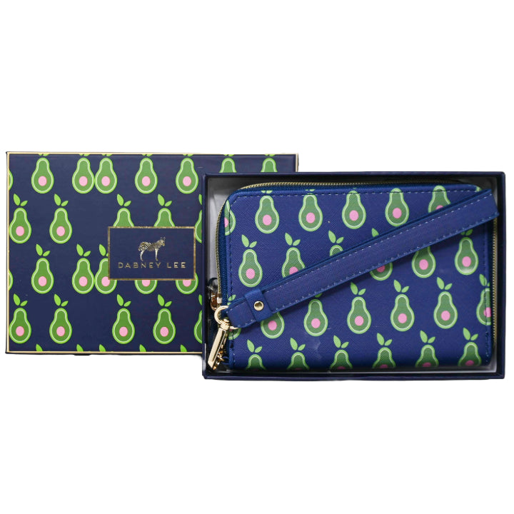 *OUTSIDE OF CA* SMALL PEAR PRINT ZIPPER WALLET IN GIFT BOX C/P 50