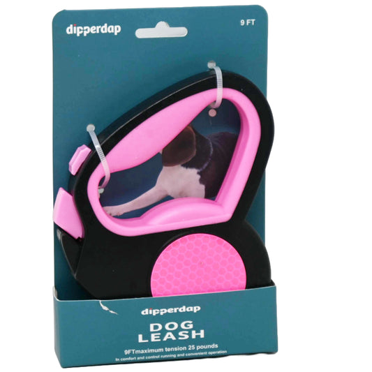 REFLECTIVE 9FT RETRACTABLE LEASH C/P 12