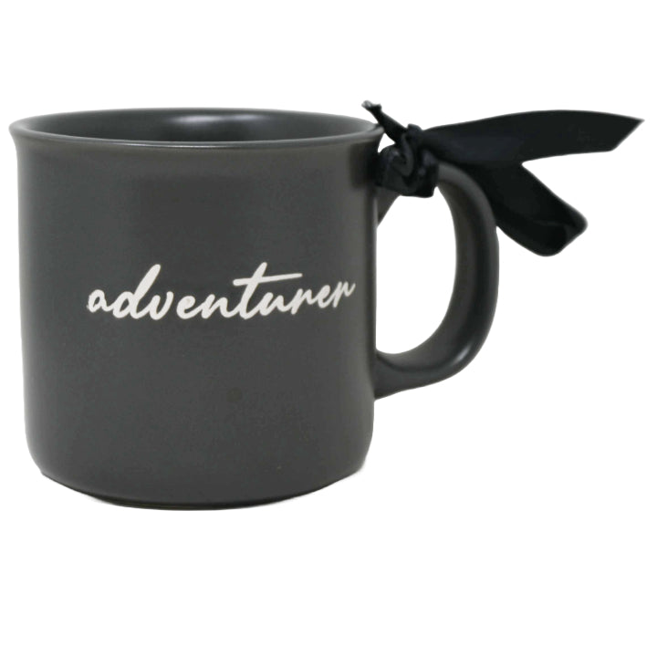 Matte Camper Mug with Debossed "Adventure" on Outside Nicole Miller C/P 36