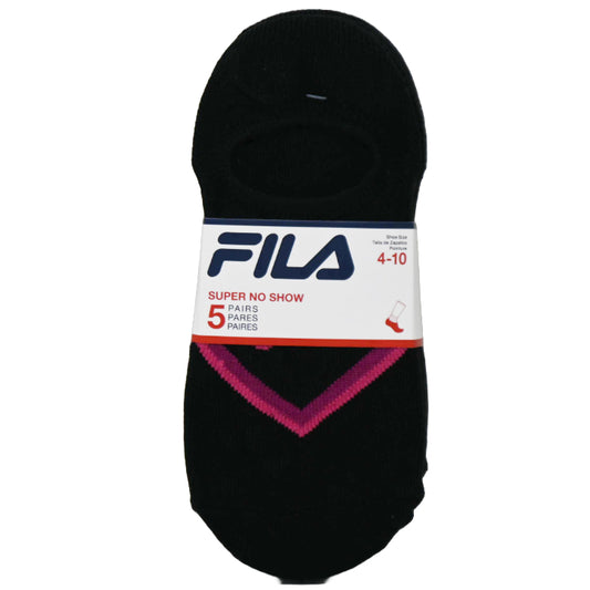 5pk FILA CHEVRON SUPER NS SOCKS SIZE 9-11 C/P 60
