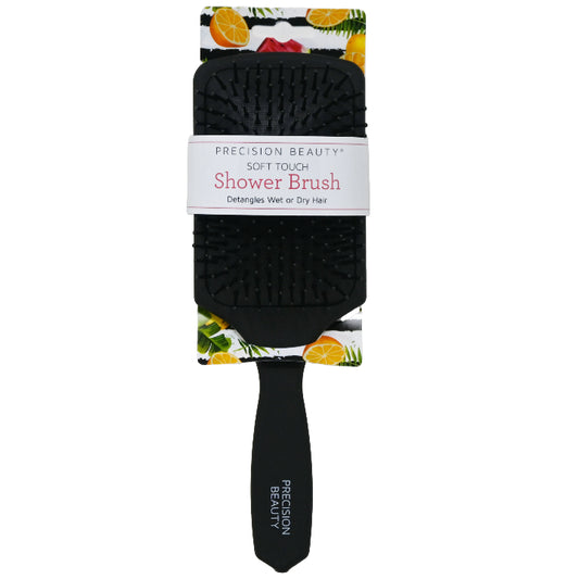 BLACK SOFT TOUCH PADDLE HAIR BRUSH C/P 48
