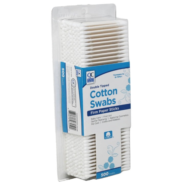 500ct Cotton Swabs Plastic Sticks C/P 48