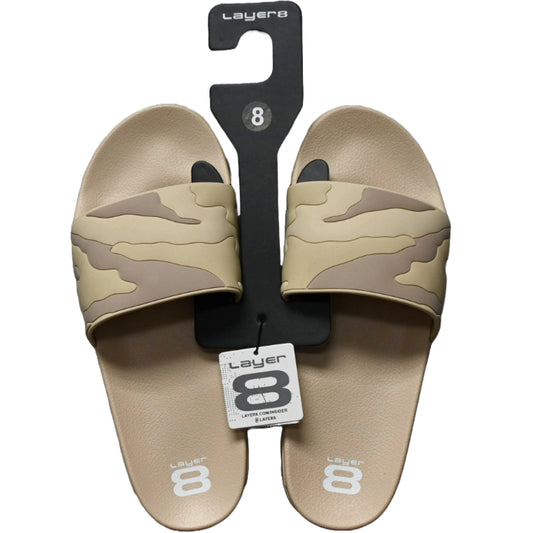 MEN NATURAL SLIDER CAMO SANDALS LAYER 8 ASST SIZE C/P 18