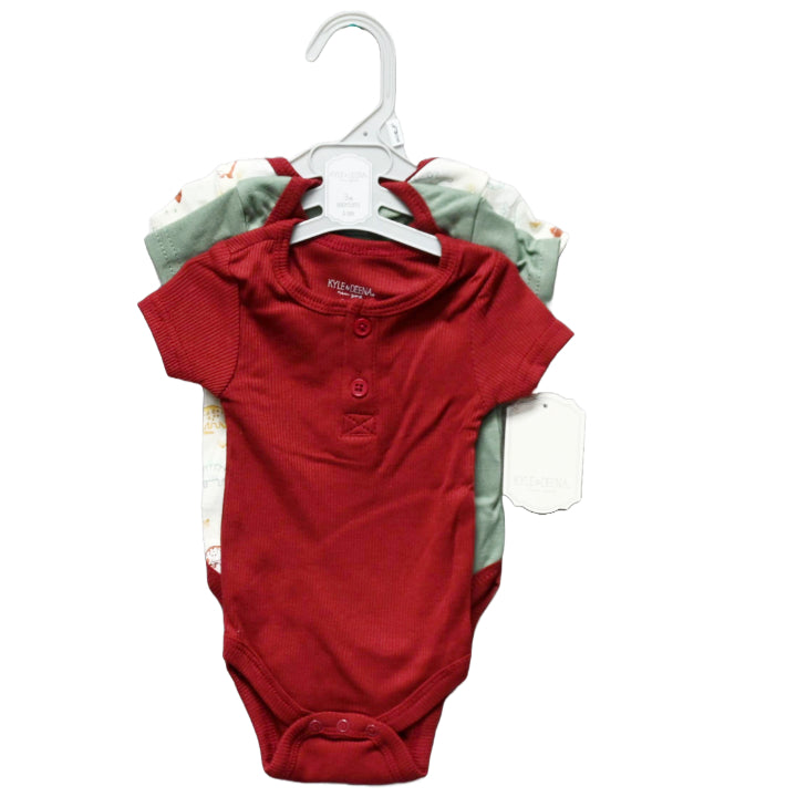 3pk DINO BODYSUITS C/P 48