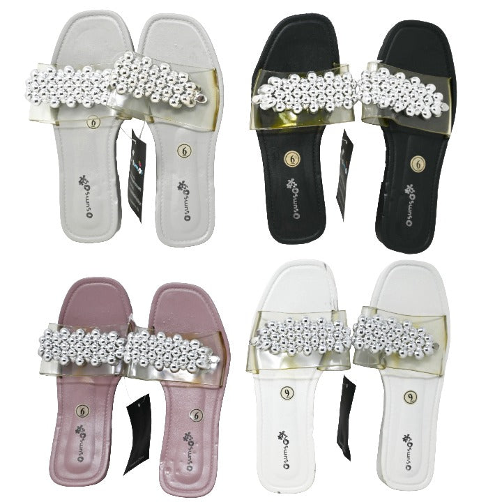 *OUT OF CA/AS IS* WOMEN SLIDE SANDALS 4-ASST COLOR/5-ASST SIZE C/P 20