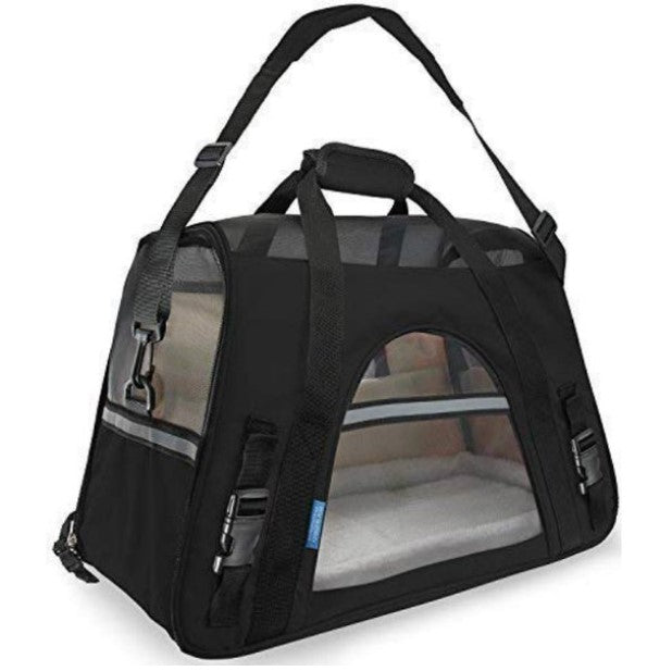 BLACK LARGE PET CARRIER C/P 10
